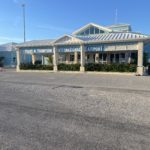 An image of the arrivals building at Marsh Harbour, Abaco.